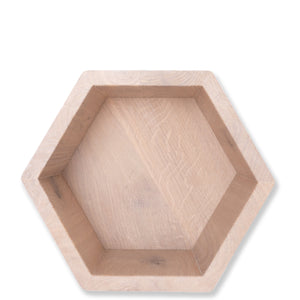 Set of 3 wooden hexagon honeycomb shelves