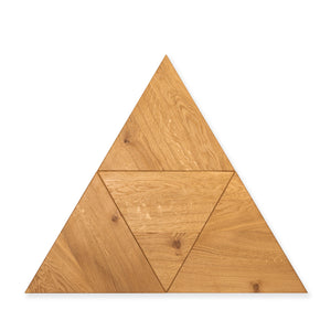 MEGA oak triangle wooden wall panels