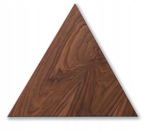 MEGA American walnut triangle wall panels