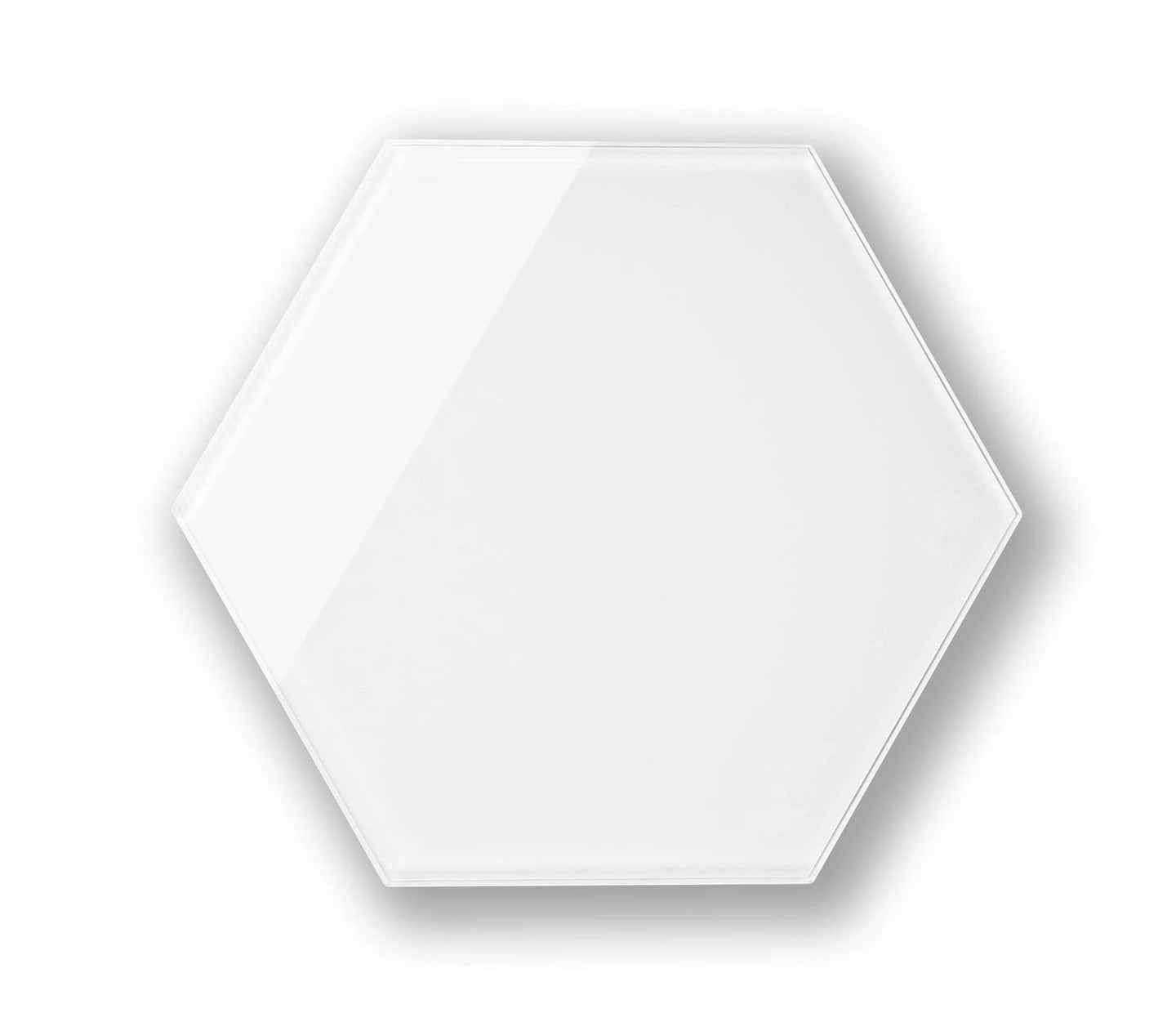 MINI white hexagon glass wall panel